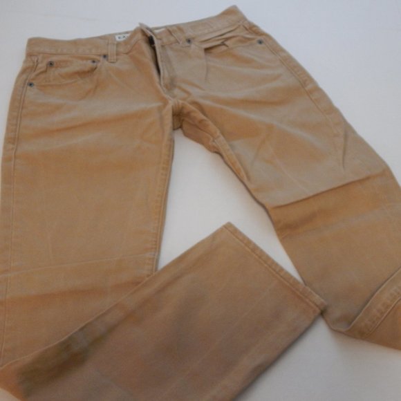 Express Men's Jeans Kaki Rocco Slim Fit Skinny Leg - Picture 1 of 6